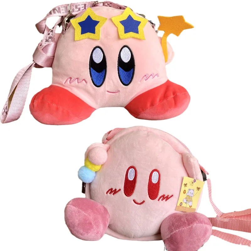 

Sanrios Kirby Plush Shoulder Bags Kawaii Anime Plushie Cartoon Toy Doll Cross-Body Cute Storage Bag Kids Birthday Gifts 20Cm