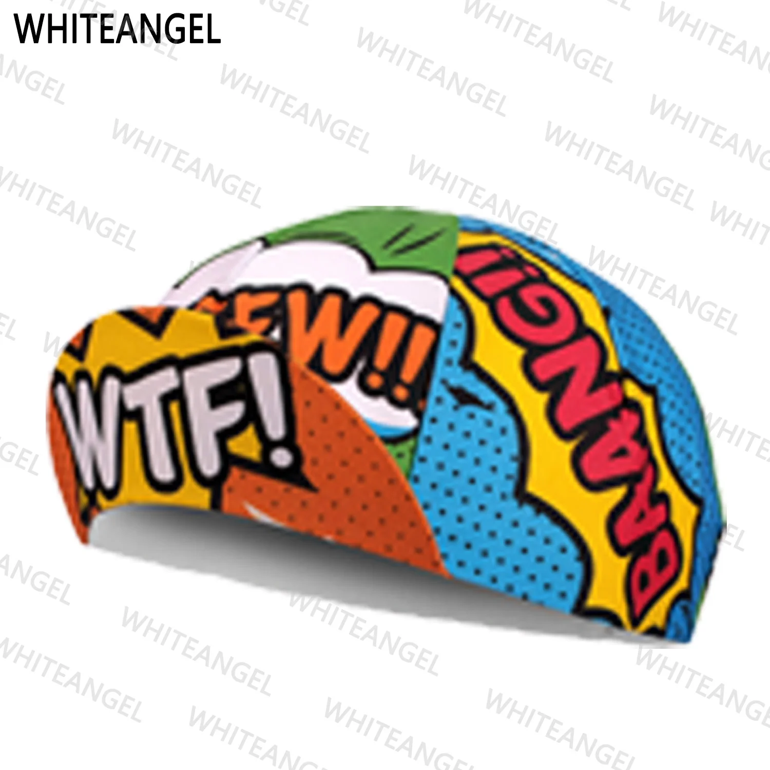 

New Style Chinese Kongfu Cartoon Cycling Caps WHITEANGEL Sports Quick Drying Polyester Fleece Optional Colorful Bicycle Hat 2022