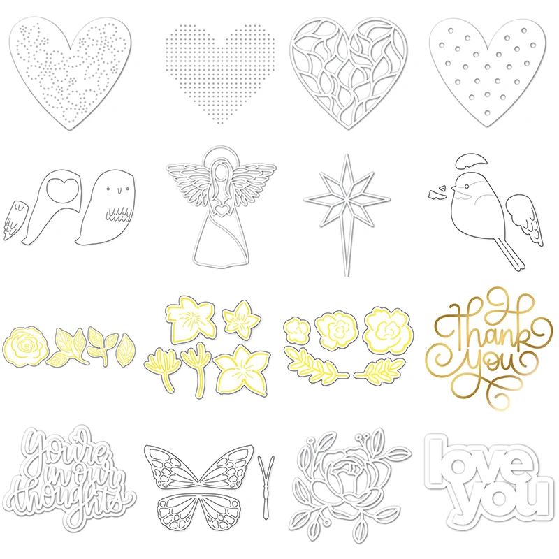 Новинка 2021 металлические штампы ангельская девушка и звезда для рукоделия