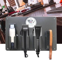 four card slots electric clipper storage rack hairdressing tools plastic durable beauty salon home use perm hair stylist holder