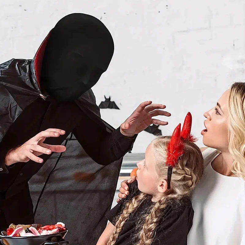 Черно-белая Маска В Горошек С Капюшоном Для Косплея Аксессуар Костюма На