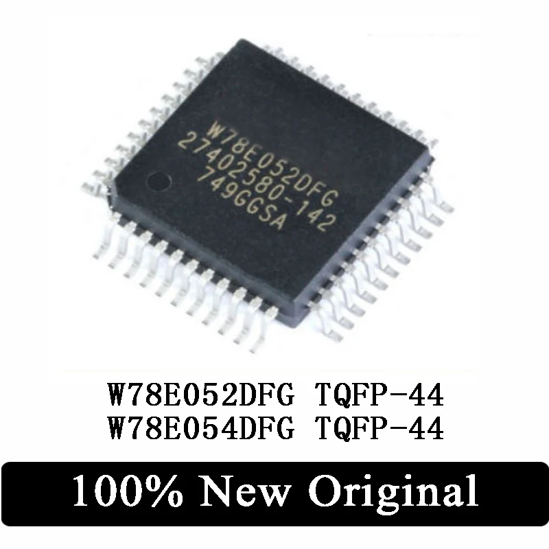 

2Pcs 100% New Original SMD W78E052DFG W78E054DFG TQFP-44 8-bit microcontroller IC Chip In Stock