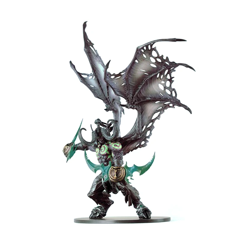 

WOW 20CM 13 Inch Toys World Of Warcraft Game Action Figure Demon Hunter Illidan Devil DC05 Figma Collectible Model PVC Toy