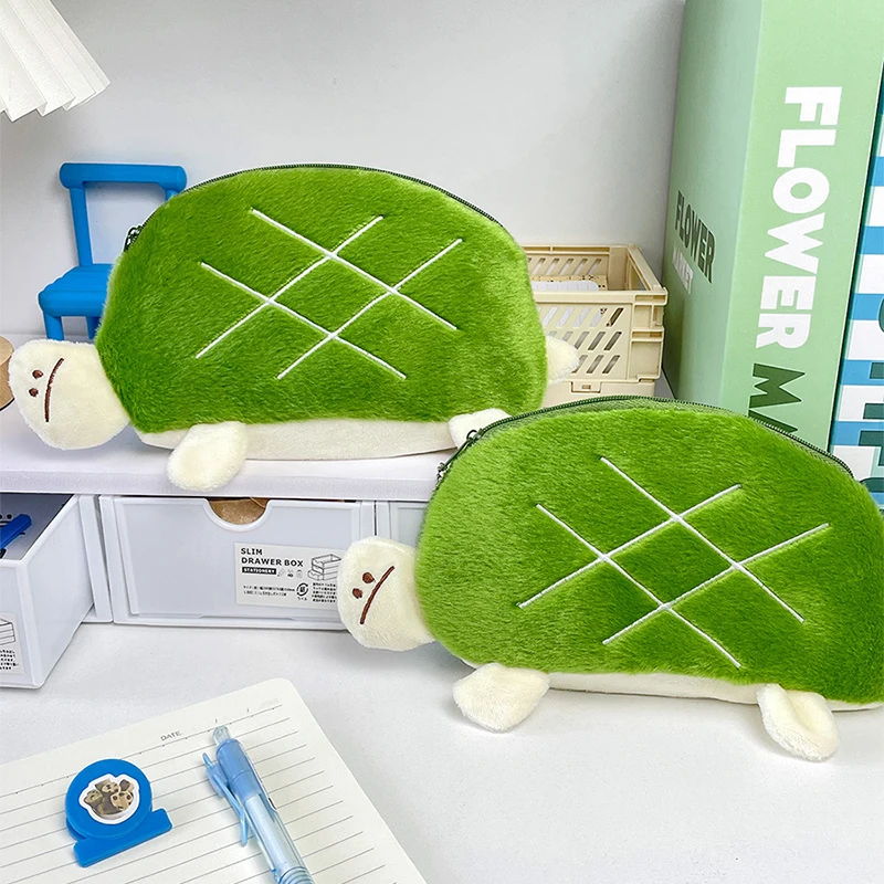 Женский Милый Плюшевый Кошелек С Рисунком Черепахи Для Монет Мотивами Животных