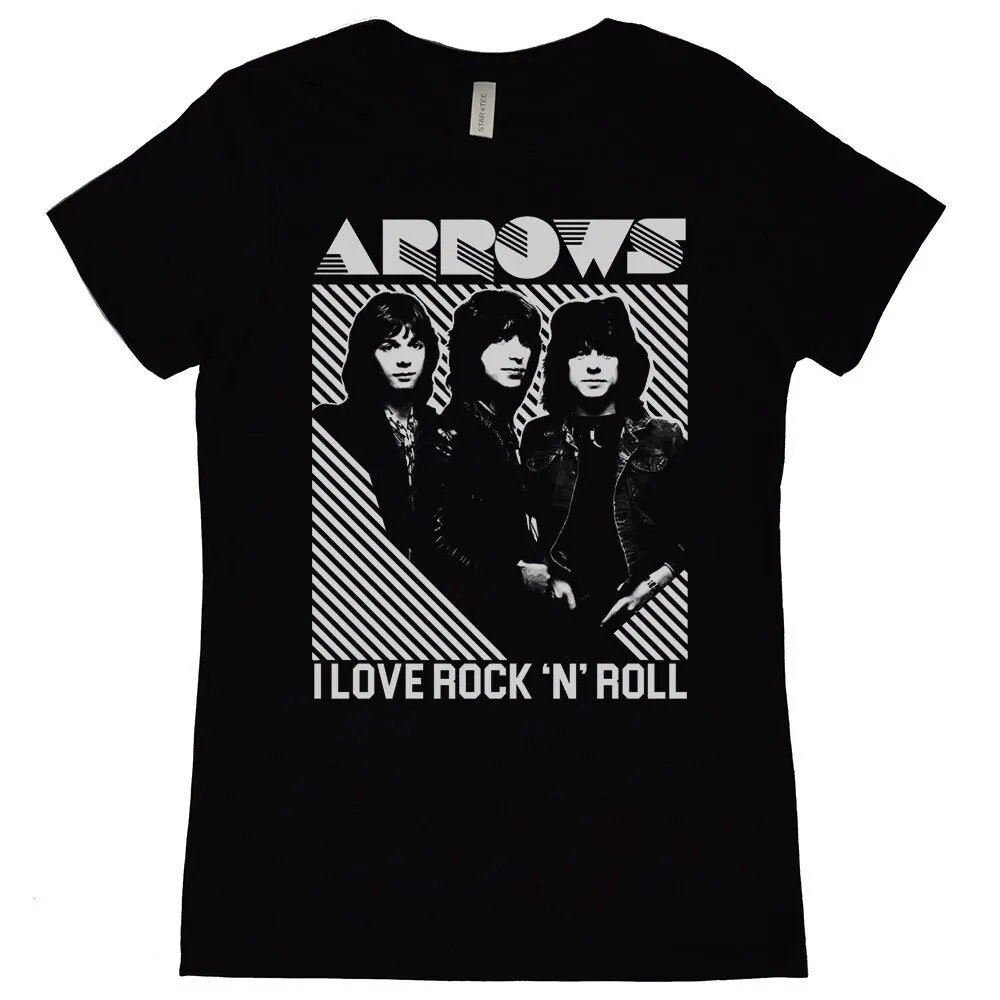 Arrows I Love Rock N Roll женская футболка