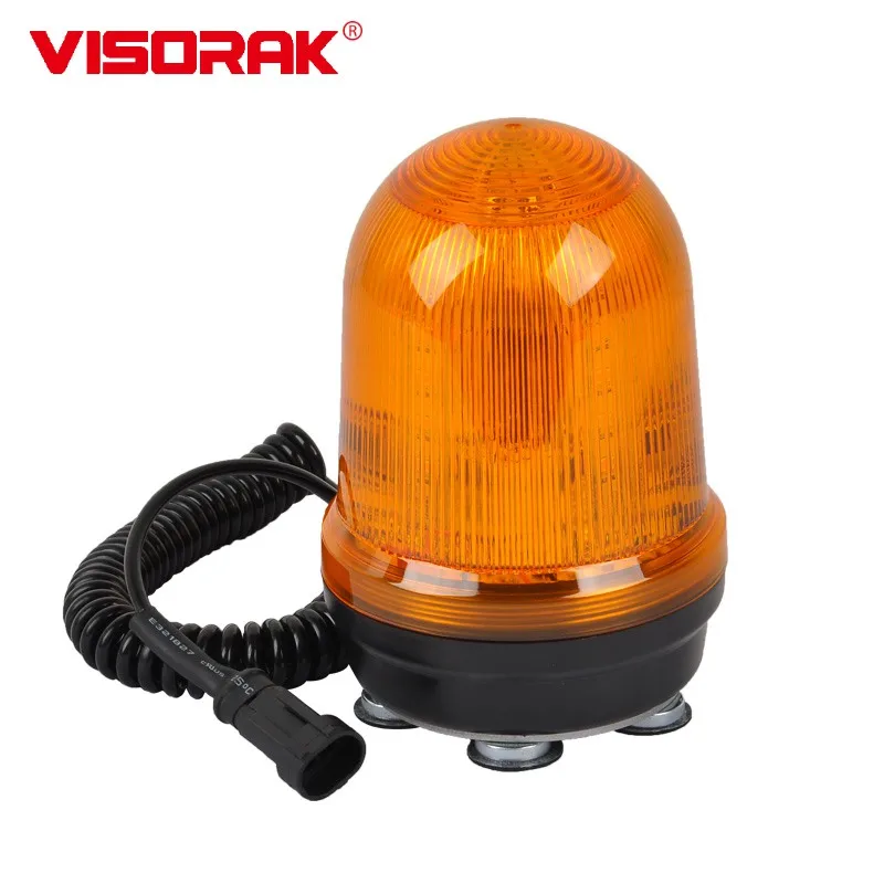 

Автомобильный Стробоскоп VISORAK 12-80 в, лампа для аварийного освещения, желтого, оранжевого цветов, вращающийся индикатор, сигнальная лампа для вилочного погрузчика