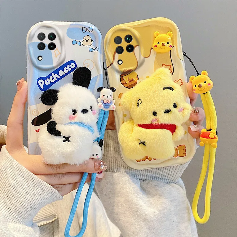 Чехол для телефона Samsung Galaxy A12 с мультяшным рисунком A23 симпатичная кукла плюшевый