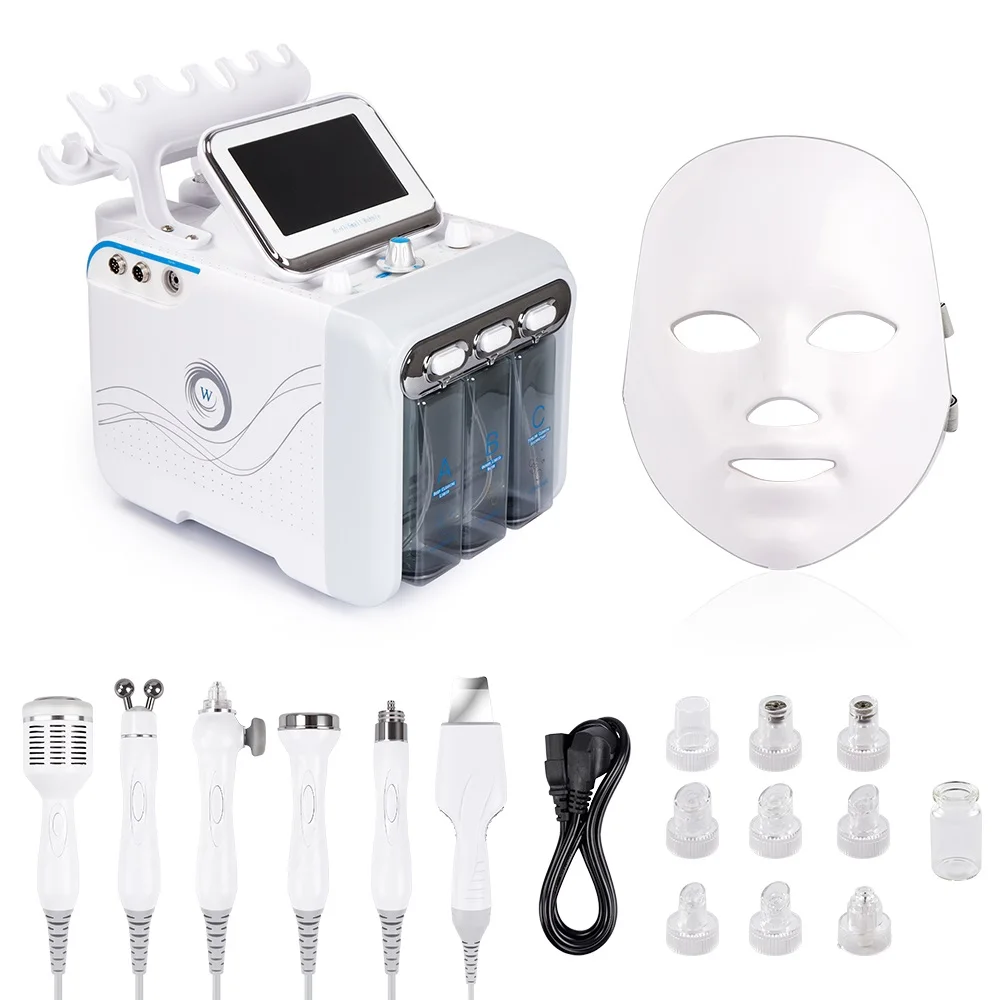 

7 In 1 H2O2 Water Oxygen Jet Peel Hydra Beauty Skin Cleansing Hydro Dermabrasion RF Bio-lifting Face Machine Water Aqua Peeling