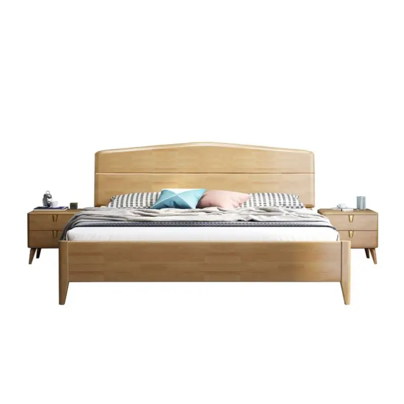 

Wholesale luxury modern bed room furniture bedroom set solid wood bed settypes queen bed cheap price