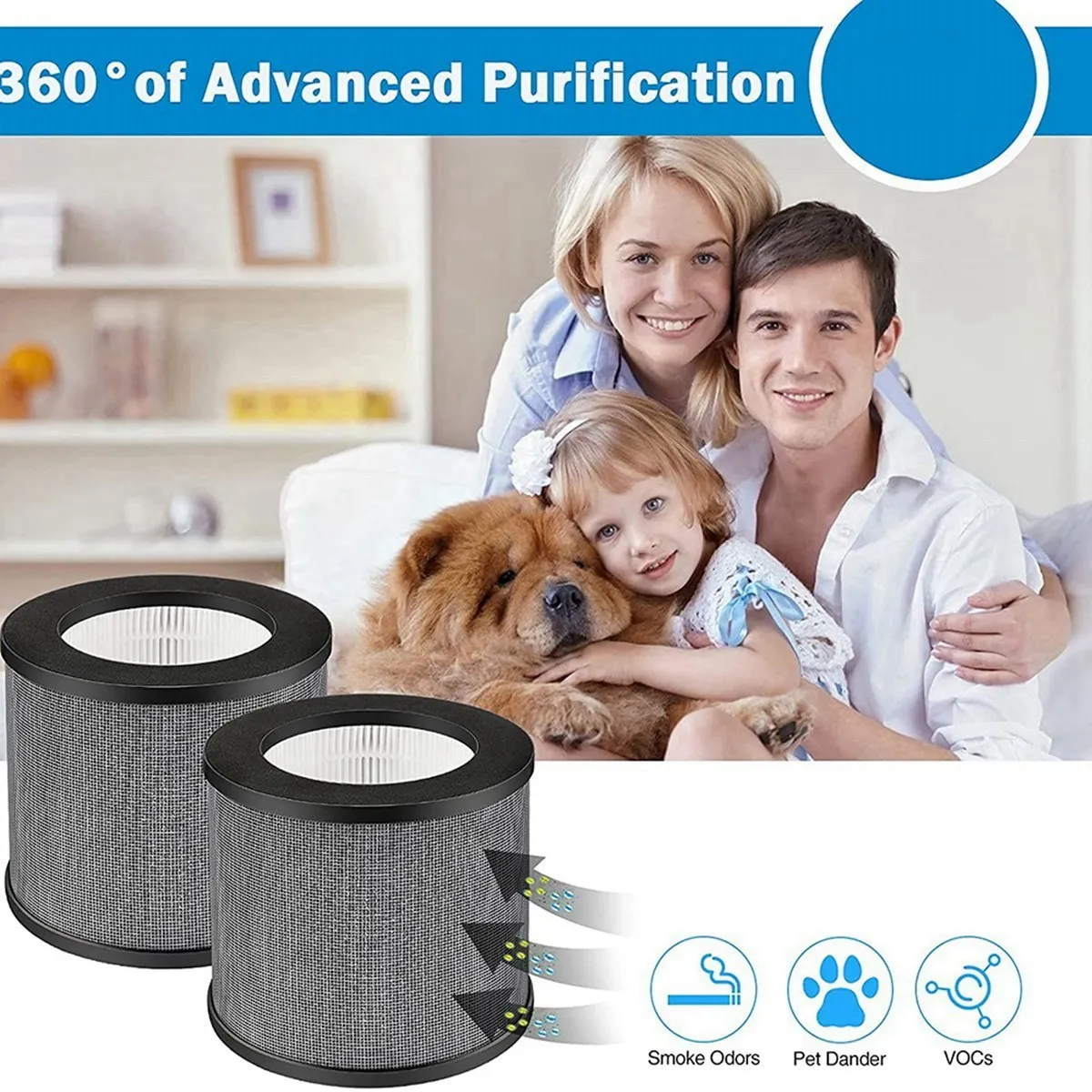 2 шт. сменные фильтры для очистителя воздуха TaoTronics TT-AP006