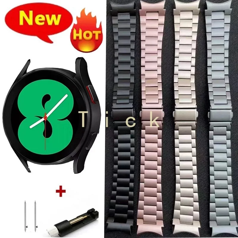 

New Slim Stainless Steel Strap for Samsung Galaxy Watch 4 Classic 42mm 46mm Strap for Samsung Galaxy Watch 4 40mm 44mm Bracelet