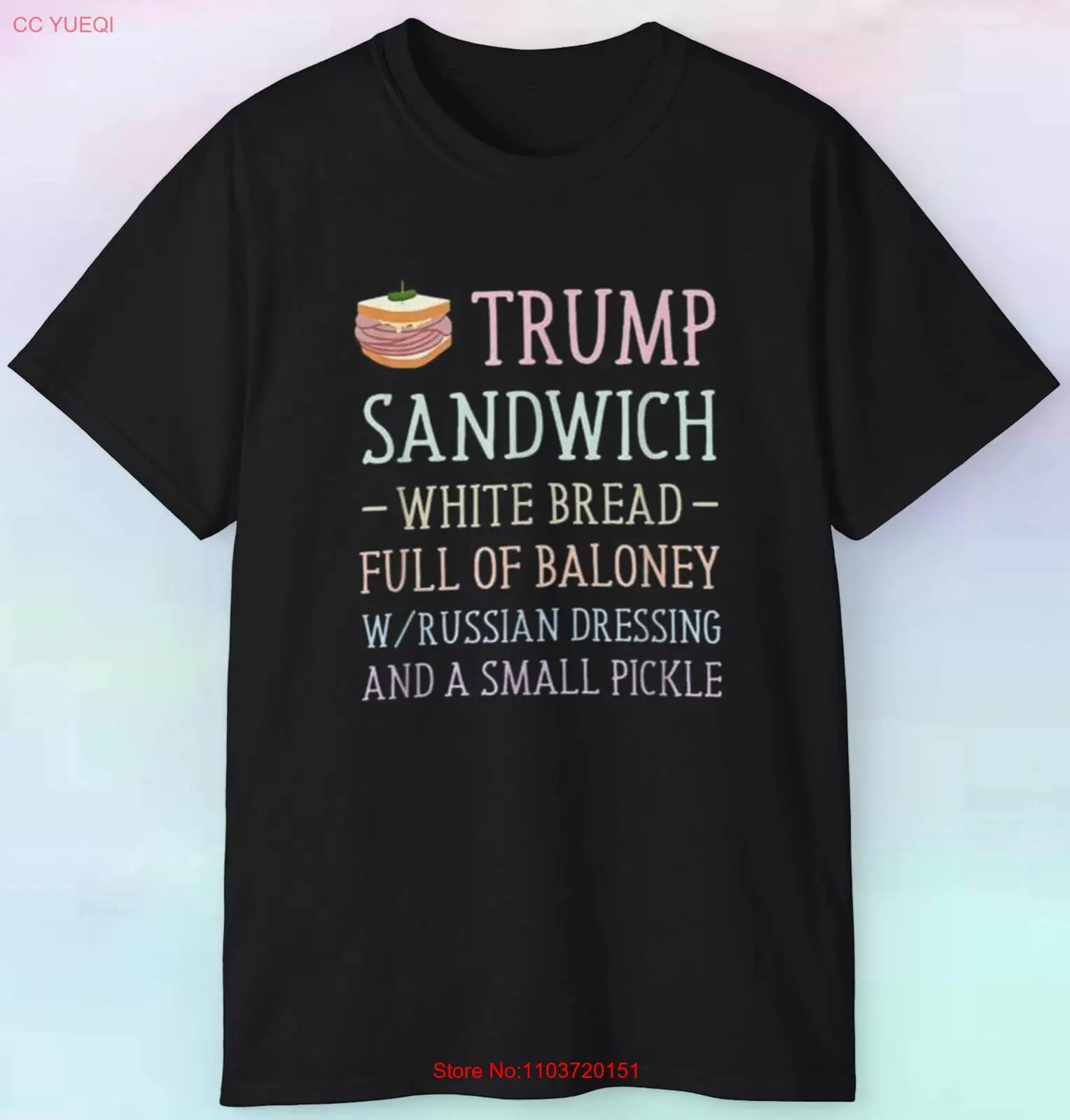Мужская и женская футболка Trump Sandwich | Забавная политическая политика Футболка S-5XL