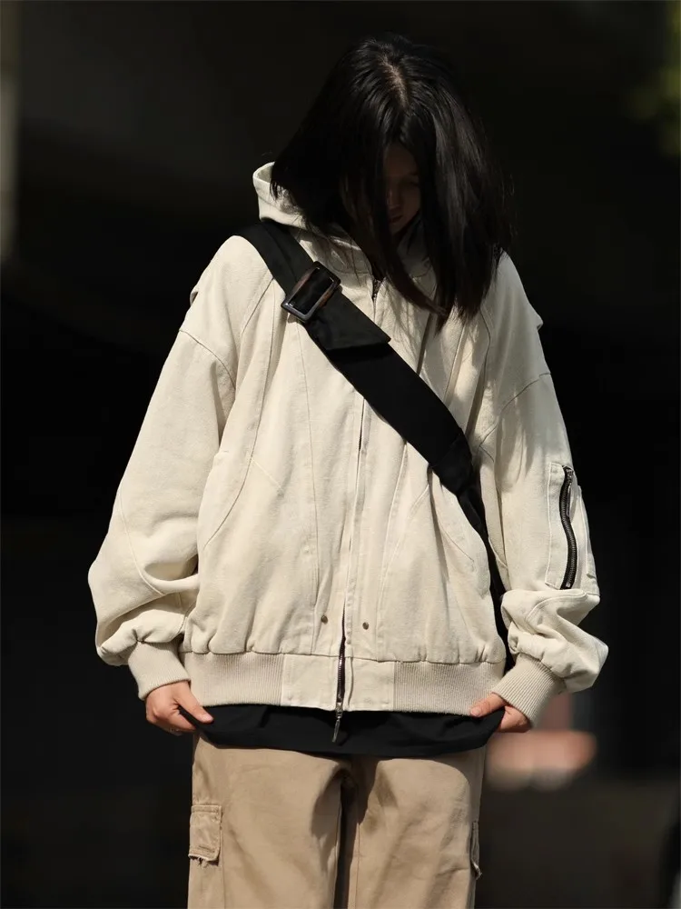 Американская винтажная куртка с капюшоном Heavy Mountain Carving мужская и женская