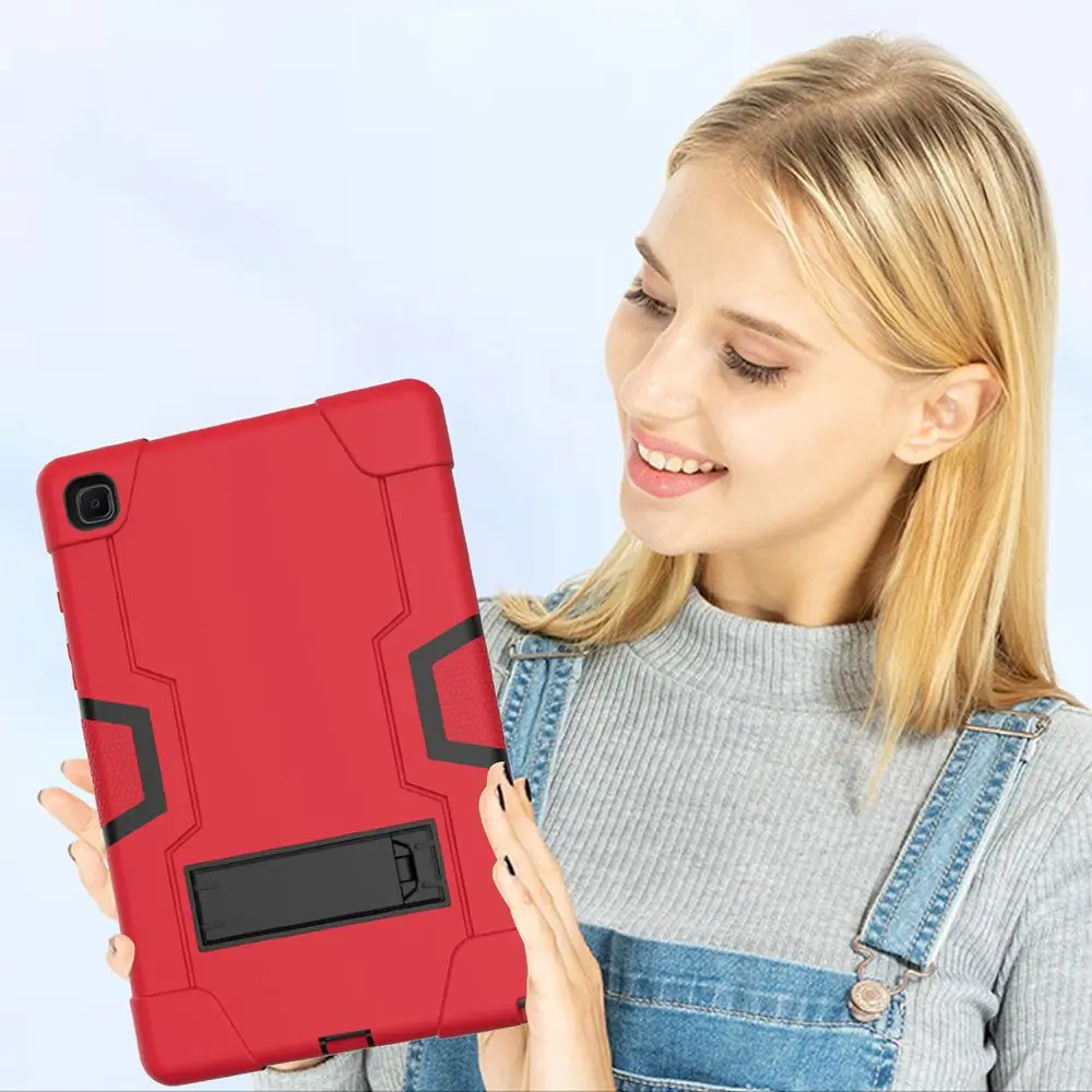 Фото Чехол для Samsung Galaxy Tab A7 10,4 дюйма SM-T500 T505, силиконовый + поликарбонатный, противоударный, с подставкой, чехол для планшета Samsung SM-T503 T509 10,4 дюйма №1