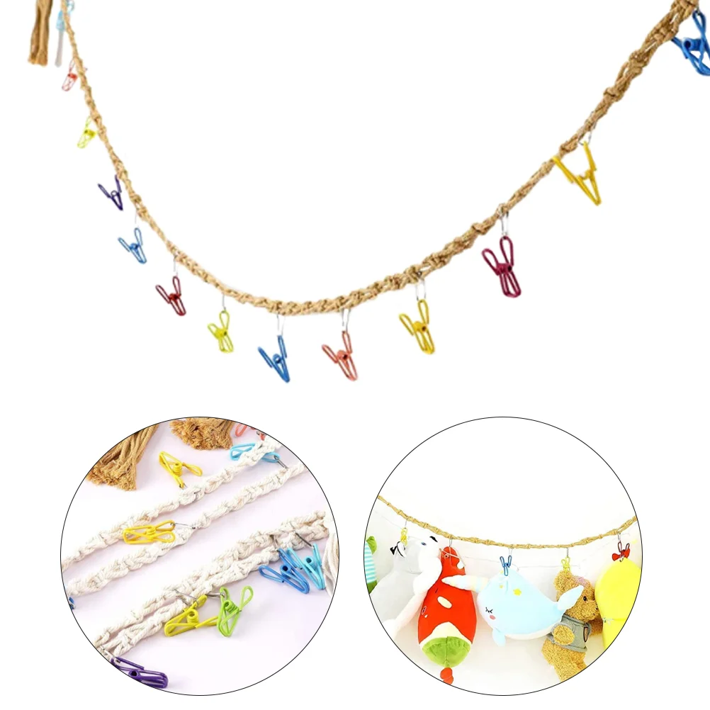 Купи Hanging Toy Chain Toys Organizer Stringdisplay Storage Kid Plush Holder S Room Indoor Corner Chian Children Gifts за 267 рублей в магазине AliExpress