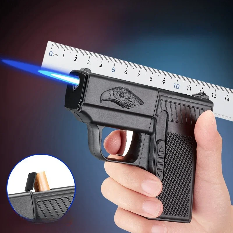 Многофункциональная зажигалка для сигарет ветрозащитная с струйным пламенем