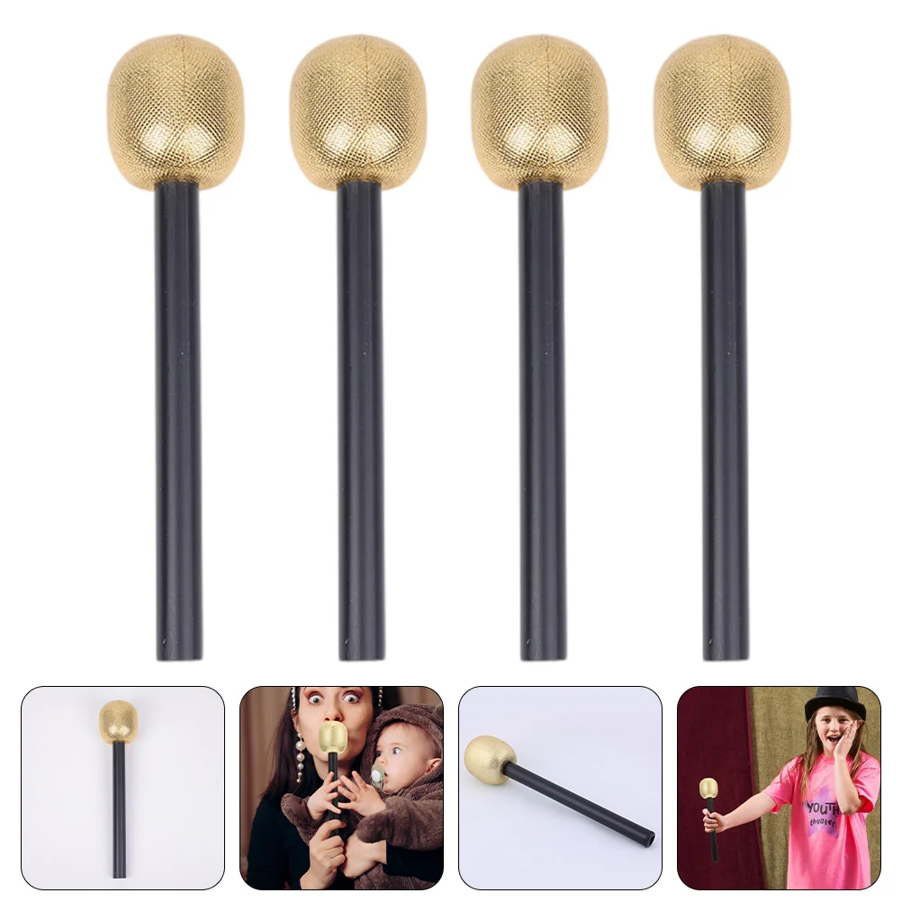 

Microphoneprop Pretend Mics Costume Karaoke Play Toy Kids Fake Simulated Mic Fun Props Playthings Set Echo