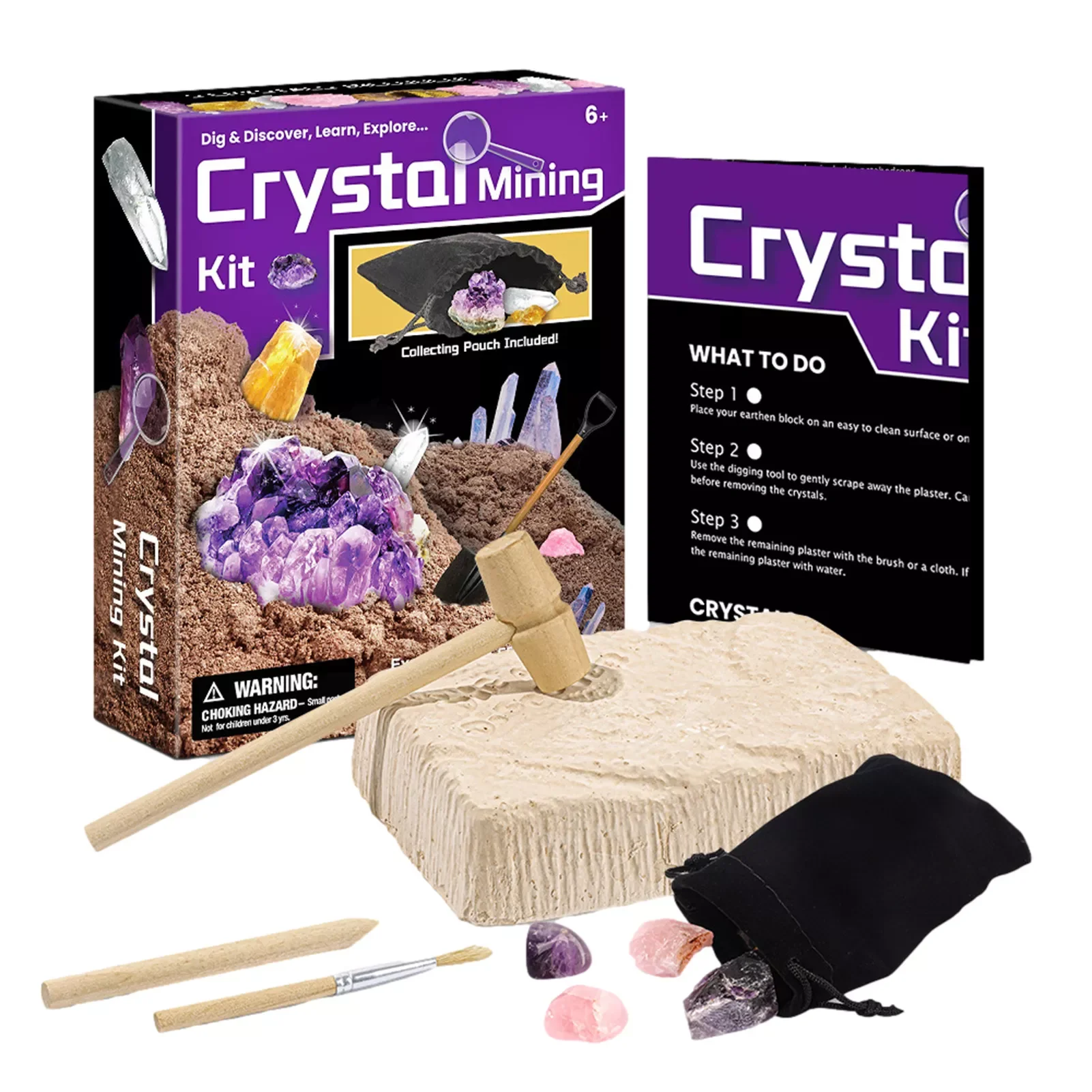

Digging Up Fossils Toy Set Pretend To Be Archaeological Excavation Science Exploration Treasure Gems Mining Kit Assembly Gifts