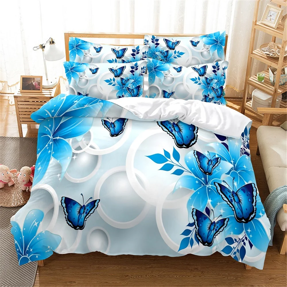 

Butterfly Bedding Set Duvet Cover Set 3d Bedding Digital Printing Bed Linen Queen Size Bedding Set Fashion Design