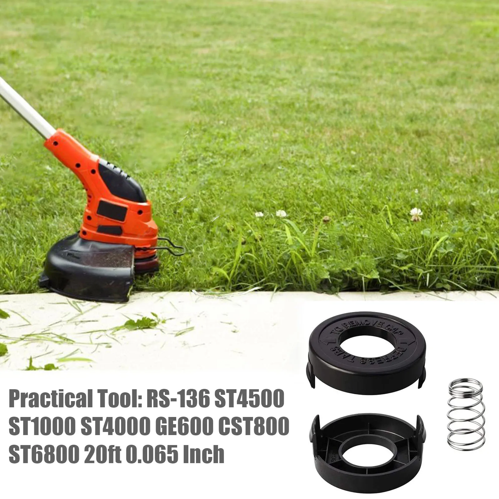 Крышка катушки 2 шт. 68237-02 для замены ST1000 ST4000 ST4500 682378 -02 комплекта газонокосилок Black