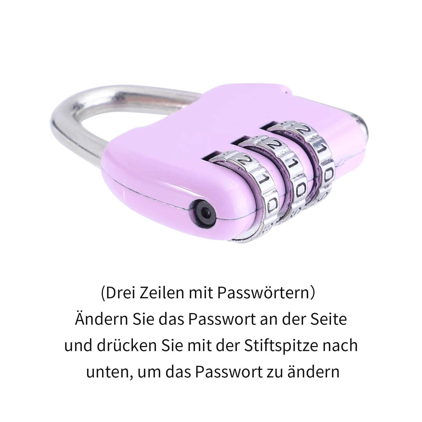

Portable 3-digit Lock Suitcase Luggage Backpack Cabinet Toolbox Number Password Locks Resettable Padlock Color Random