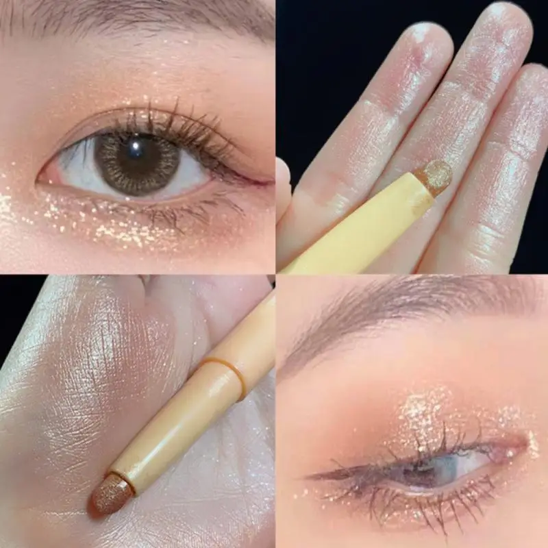 

3 Color Eyeshadow Pencil Long Lasting Shiny Shimmer Waterproof Not Blooming Shiny Pearlescent Eye Shadow Makeup Beauty Cosmetics