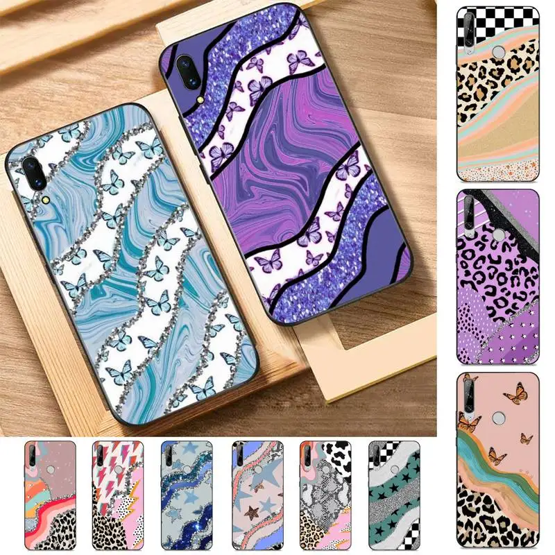 

Fashion Leopard Print Phone Case for Huawei Y 6 9 7 5 8s prime 2019 2018 enjoy 7 plus
