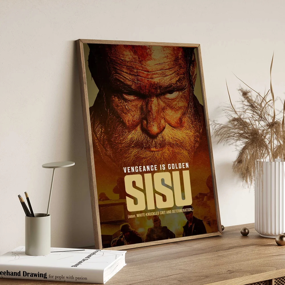 New Action Movie Sisu Vintage Posters Sticky Room Home Bar Cafe Decor Kawaii