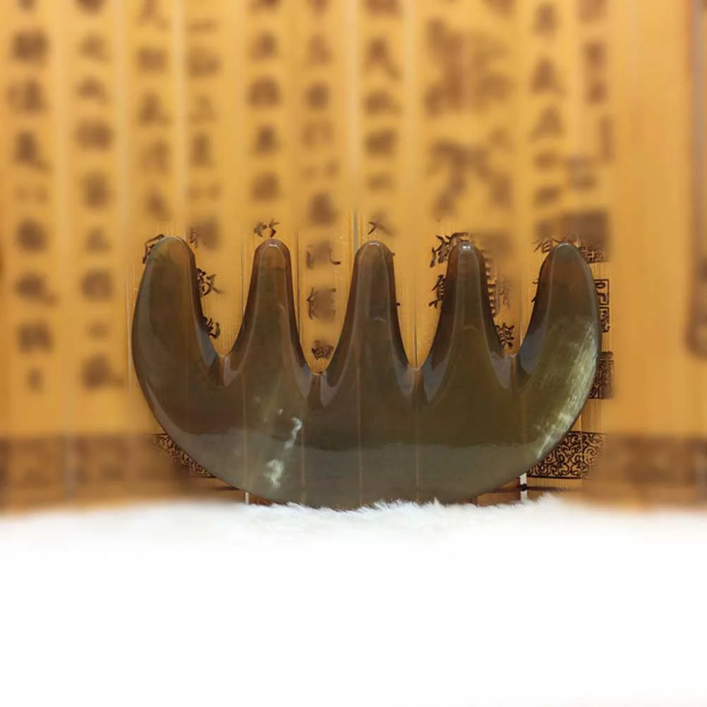 

Comb Massagerhair Scalphorn Wide Toolcombs Claw Scrapping Five Headox Acupressure Wave The Sha Gua Buffalo Women Guasha Static