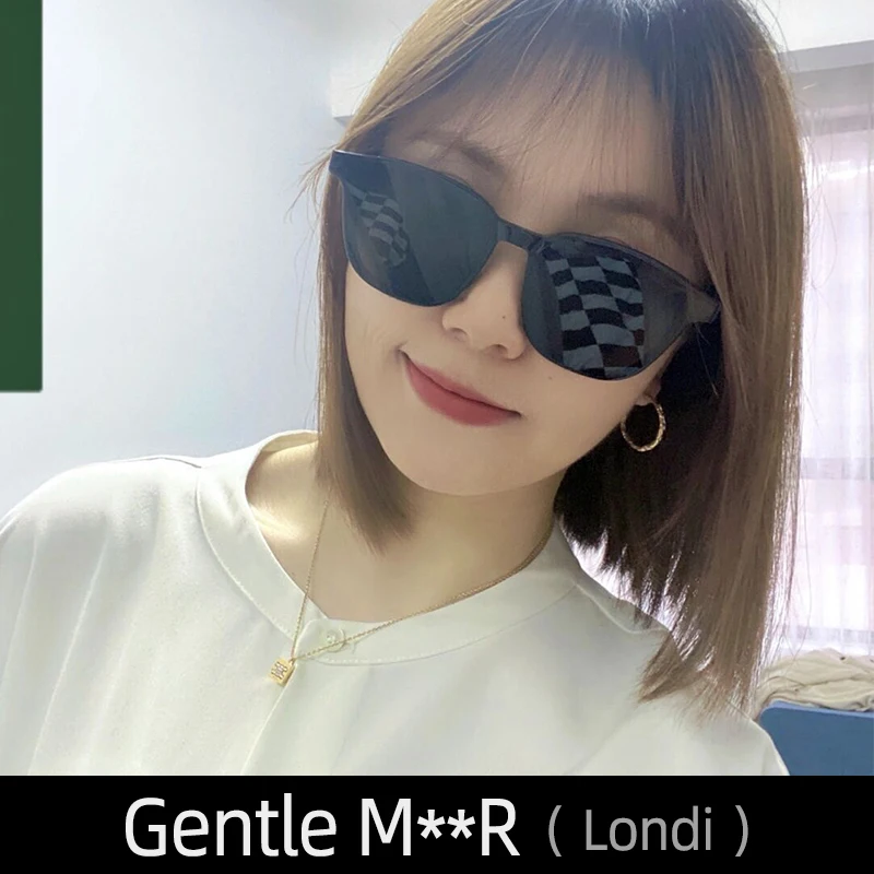 

Londi Gentle MxxR Sunglasses For Women Mens Black Eyewear Cat eye MGlasses Spy Fashion Oversized Luxury Brand Jennie Korea