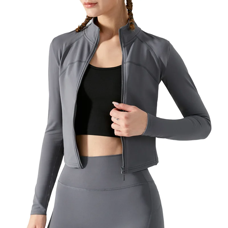 Aritzia Tna Autumn And Winter Yoga Clothes Stretch Tight Top Women Thickening Fitness Jacket Sports Shirt Running Long Sleeves