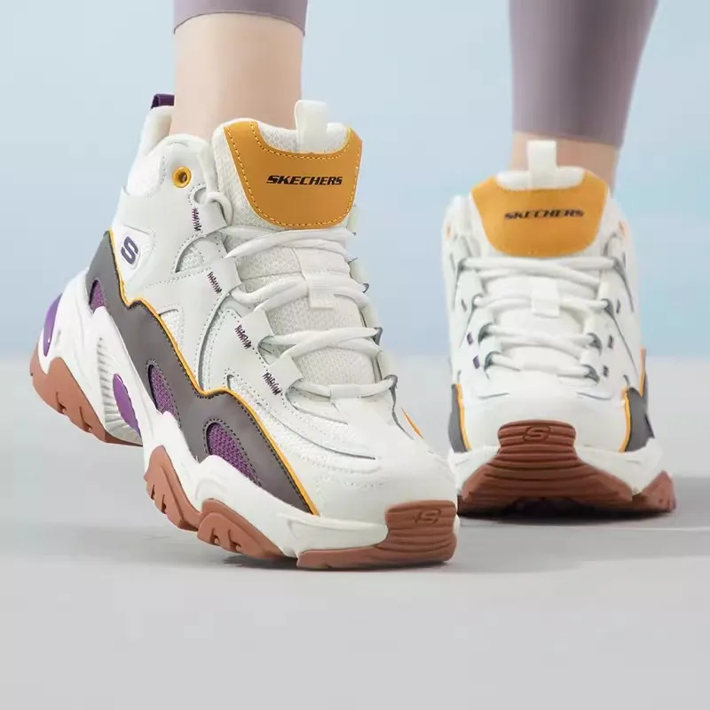 Skechers Женская спортивная обувь Летняя новая модная дышащая повседневная Легкая