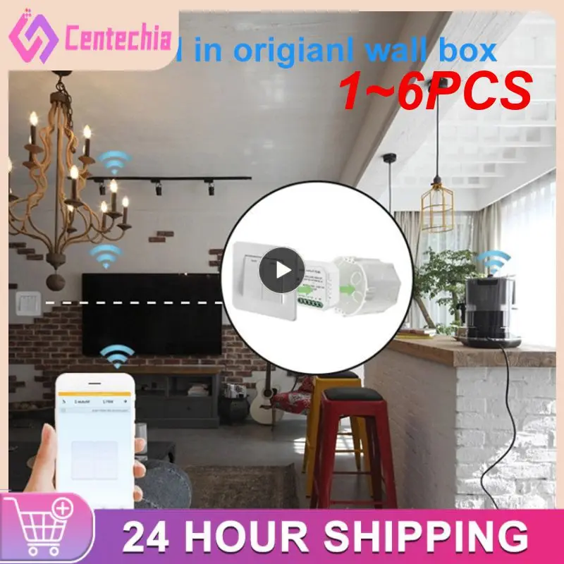 

Модуль переключателя Tuya Smart ZigBee 3,0, 1-6 шт., не требует нейтрального провода