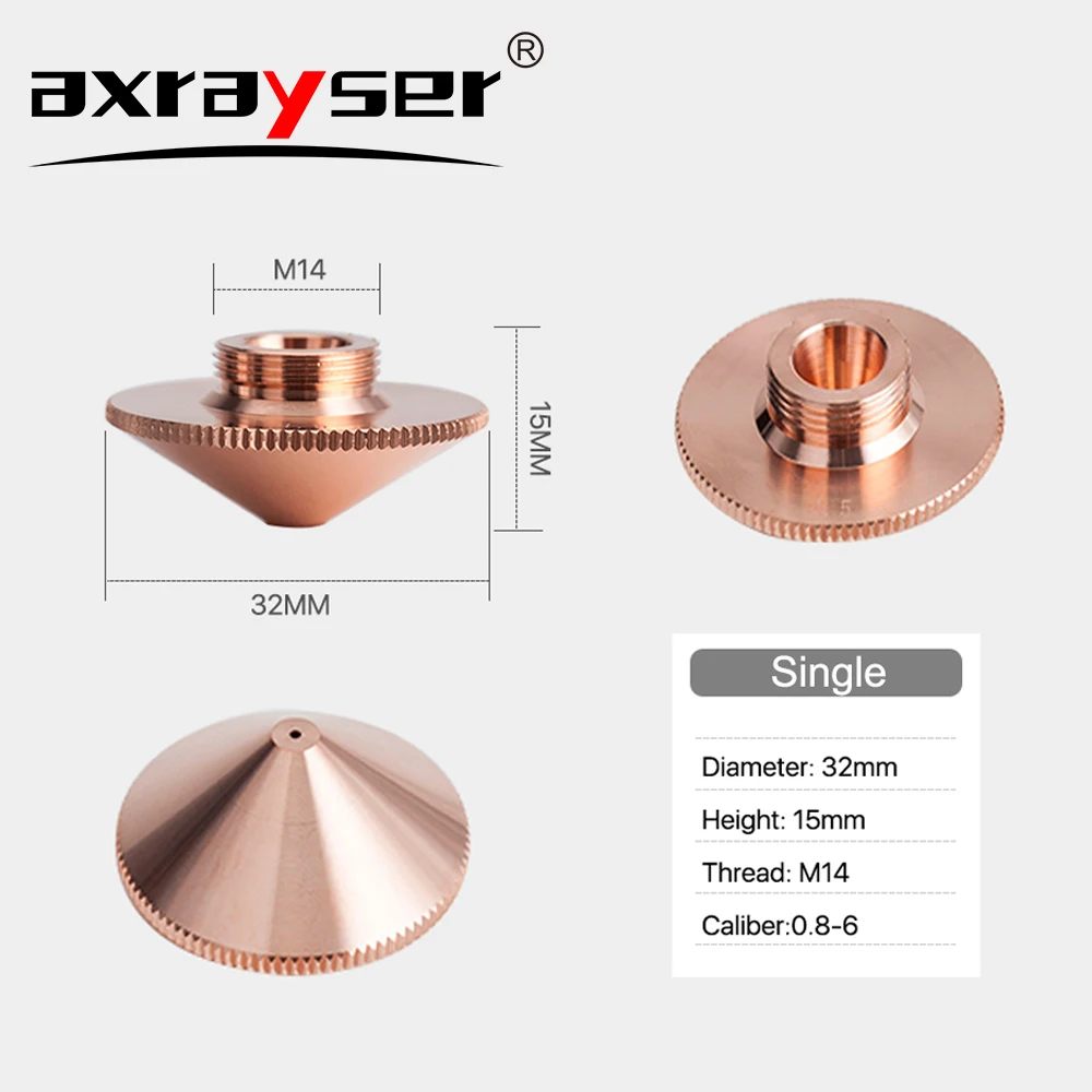 

Лазерная насадка Raytools для волоконно-режущего станка диаметром 32 мм, калибр M14 0,8-6,0 мм, однослойные лазерные насадки