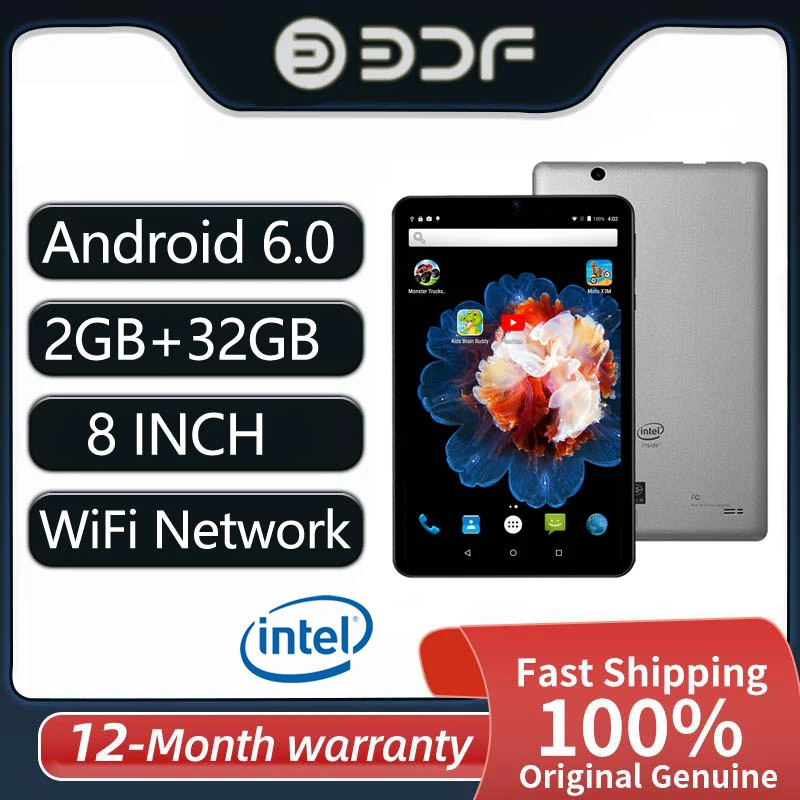 Планшет bdf Pro 8 дюймов Android 6 0 4 ядра Bluetooth Wi-Fi Google Play 2 + 32 ГБ