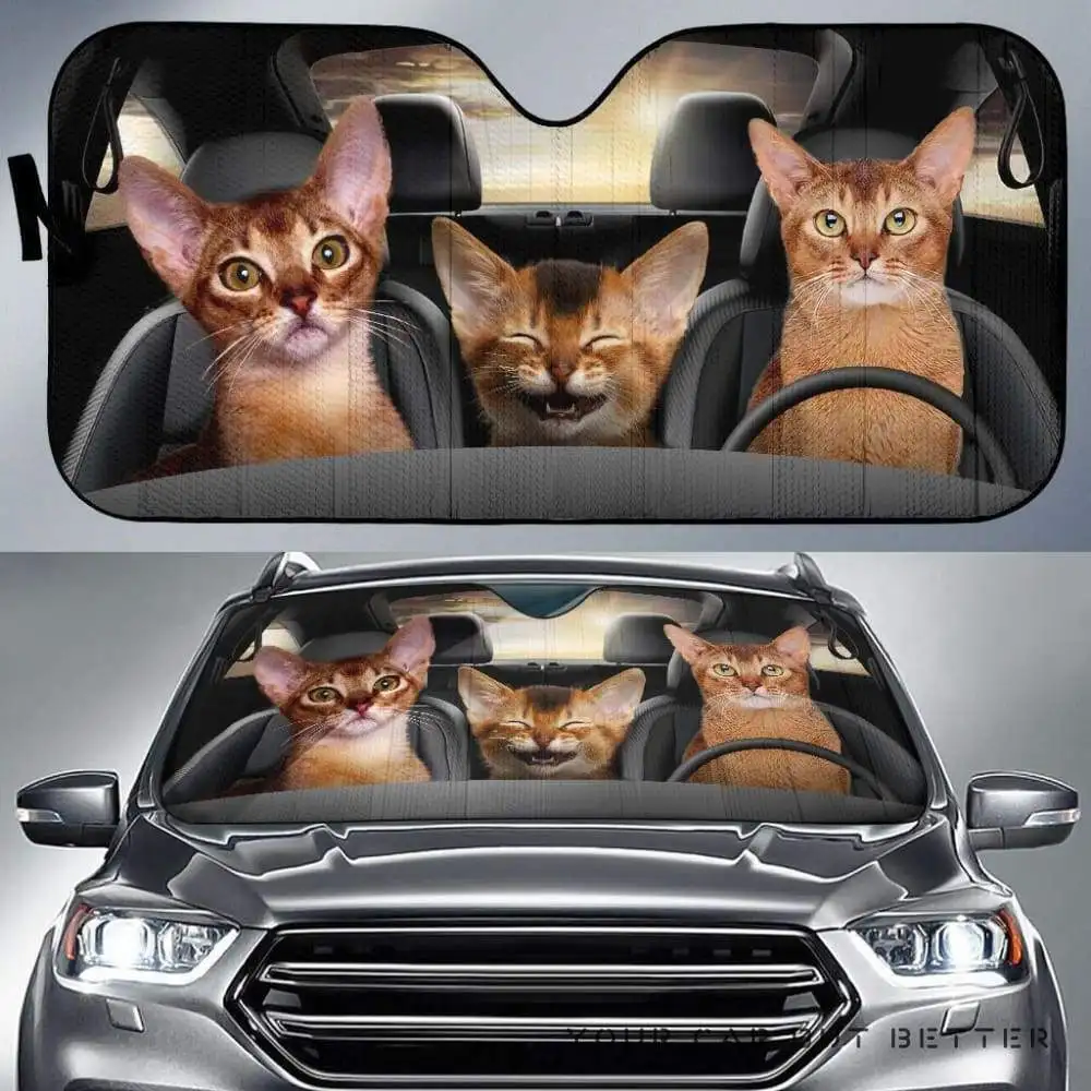 

Cat Auto Sun Shade Car Sun Visor Funny