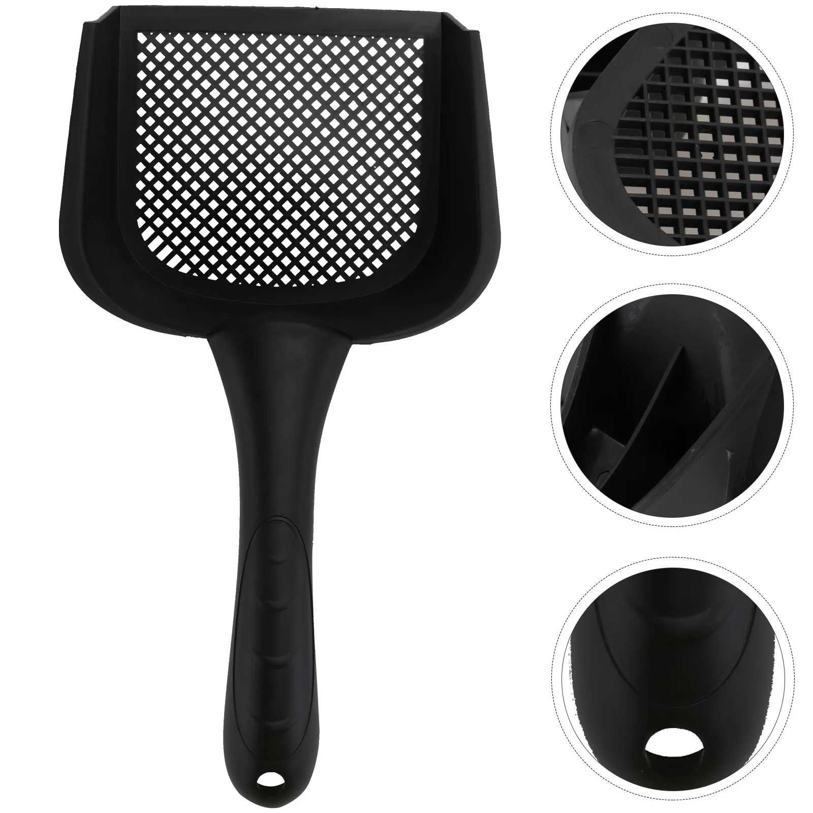 

POPETPOP Kitten Cat Sand Waste Scooper Litter Scoop Clean Tool for Pets ( Black )