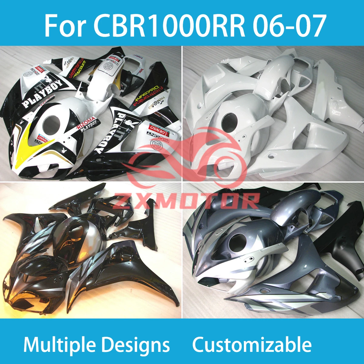Комплект обтекателей CBR 1000RR 2006 2007 для Honda CBR1000RR 06 07 настраиваемые аксессуары