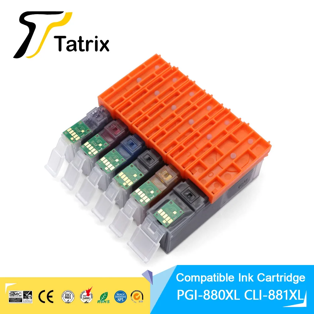 Для Canon PGI880 CLI881 XXL картридж для принтера PIXMA TS708/TS6180/TS6280/TR8580/TS8180/TS8280/TS9180