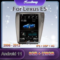 kaudiony 12 1 tesla style android 11 for lexus es es240 es300 es330 es350 car radio dvd player auto gps navigation 4g 2006 2012