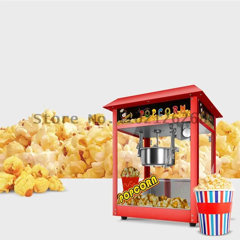 

Commercial Popcorn Machine Full-automatic Puffer for Stall Setting Small Corn Kernels Snack Popcorn Machine