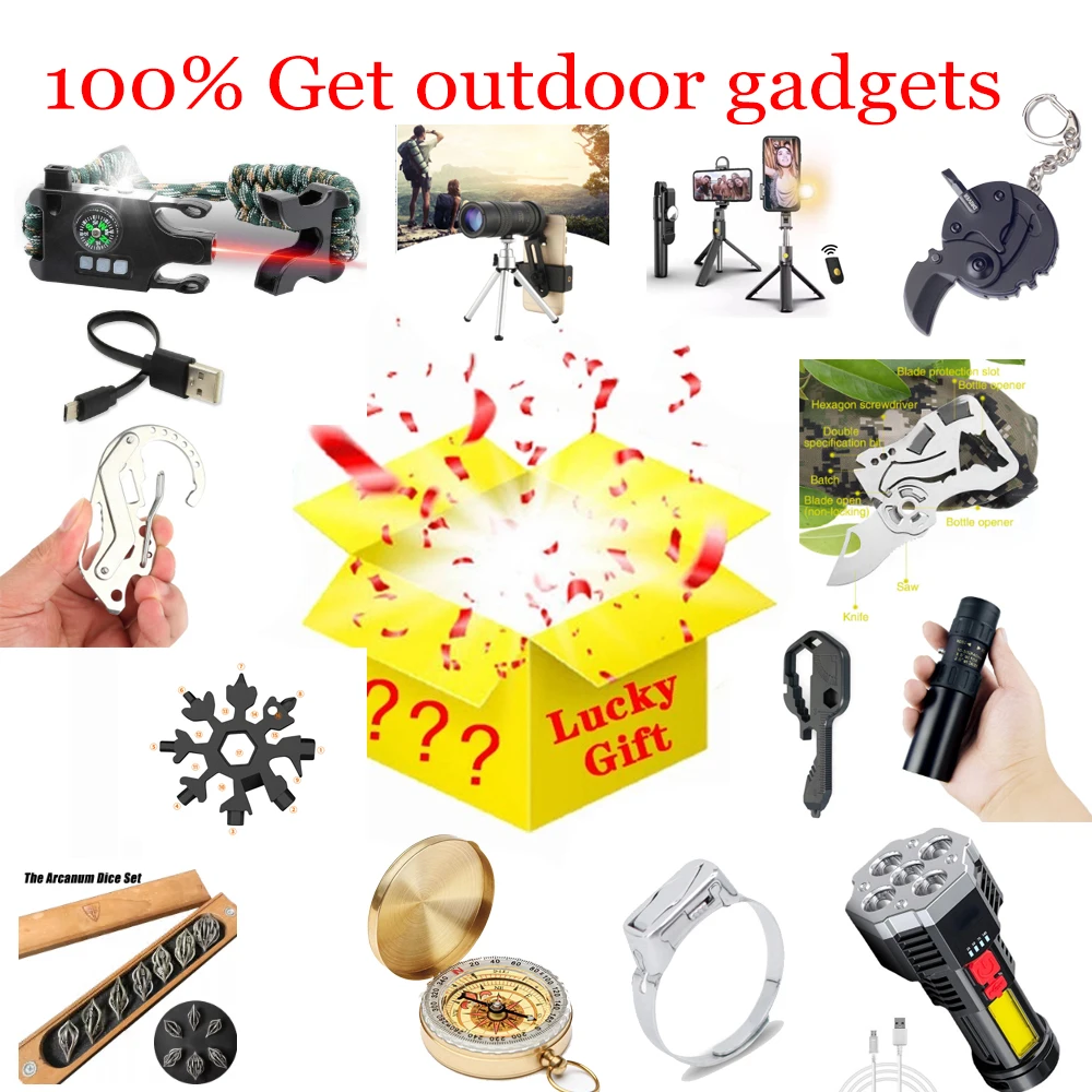 

Most Popular Lucky Mystery Boxes 100% Winning High Quality Surprise Gift Blind Box Random Outdoor Tool 2022 Christmas Gift