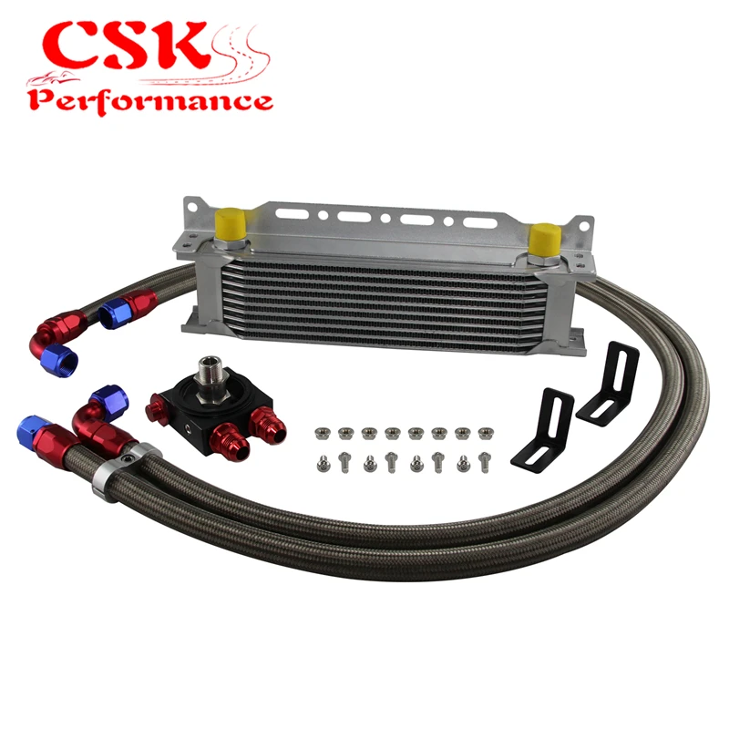 

Эффективный термостатический масляный радиатор двигателя 73 градуса C 13 рядов 10AN с монтажным кронштейном