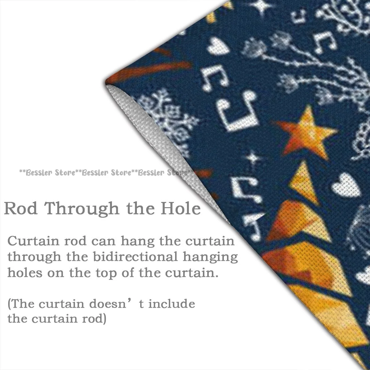 Шторы для дверного проема веселый рождественский головной олень подвесные