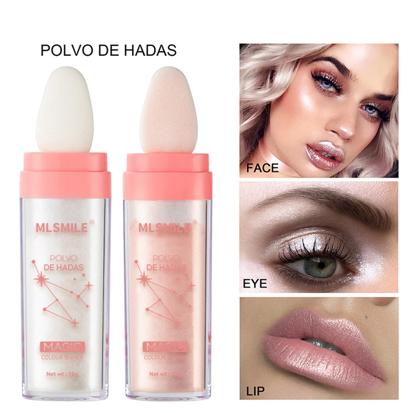 

POLVO DE HADAS Fairy Powder Highlighter Powder Shimmer Contour Blush Powder Hree-Dimensional Repairing Blush For Girl Face Body