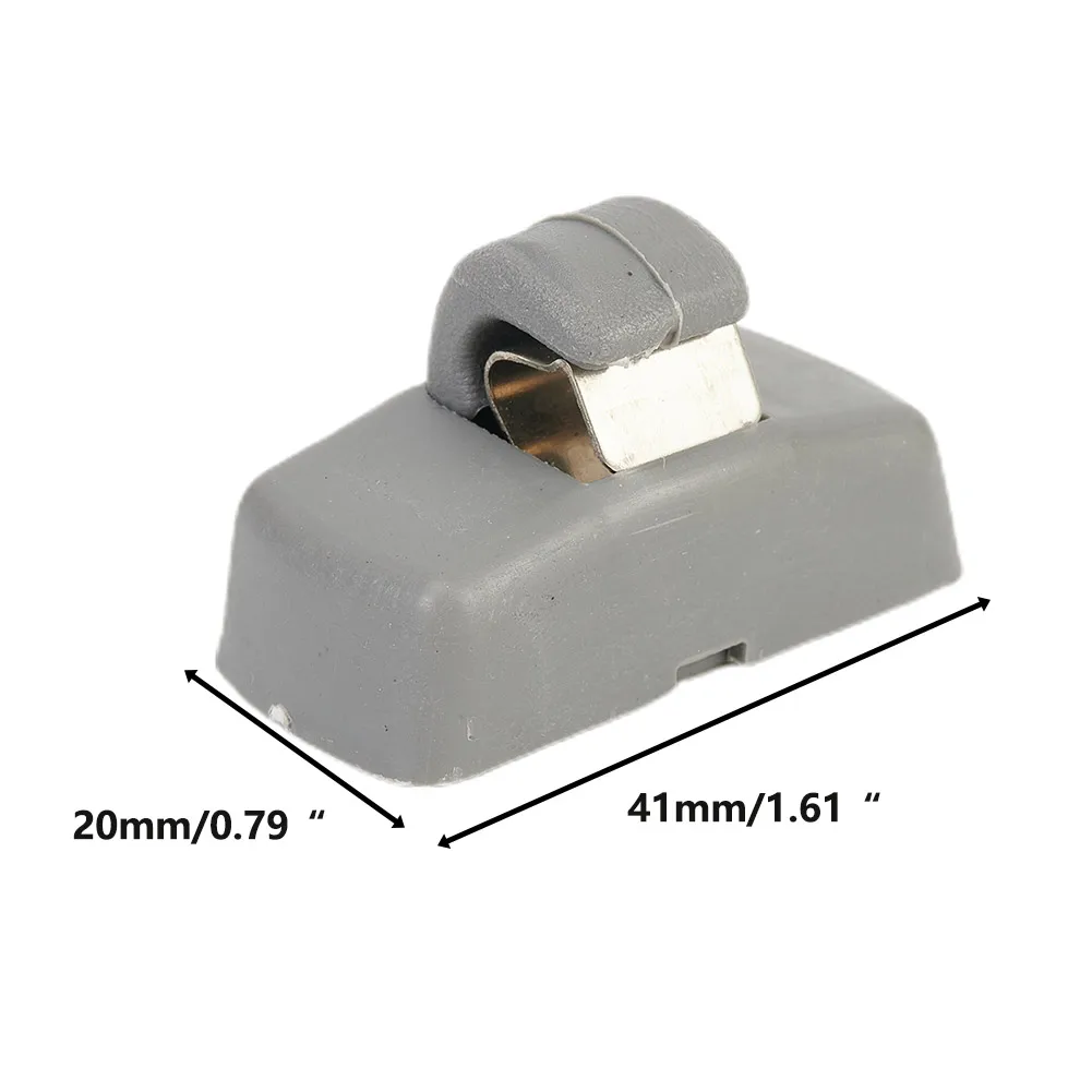 

2 PCS Gray Front Sun Visor Hook Clips 3B0857561B For SKODA Fabia 6Y Octavia 1Z Superb B5 ABS Material Replacement Sun Visors