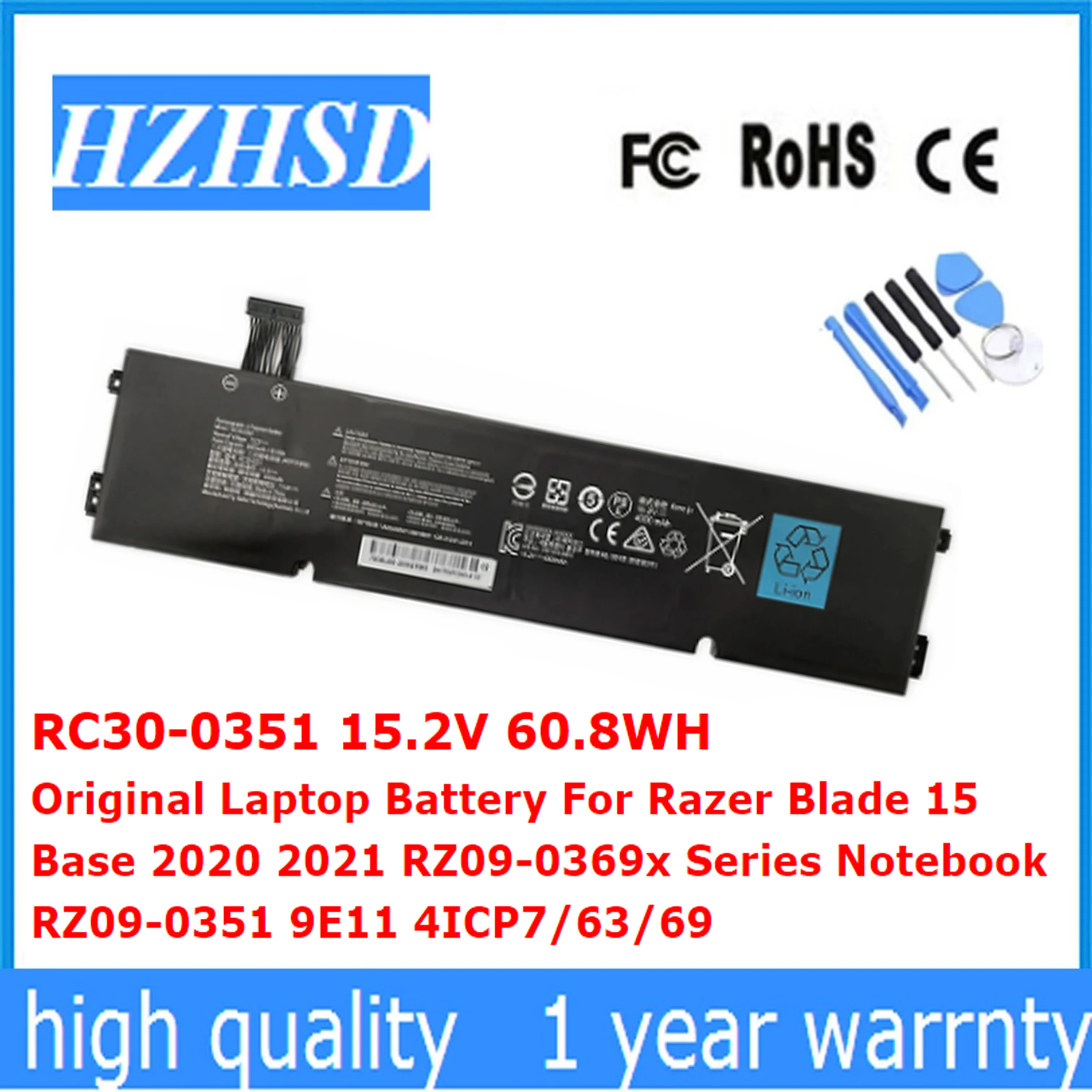 RC30-0351 15 2 В 60 8 Втч оригинальный аккумулятор для ноутбука Razer Blade Base 2020 2021 RZ09-0369x