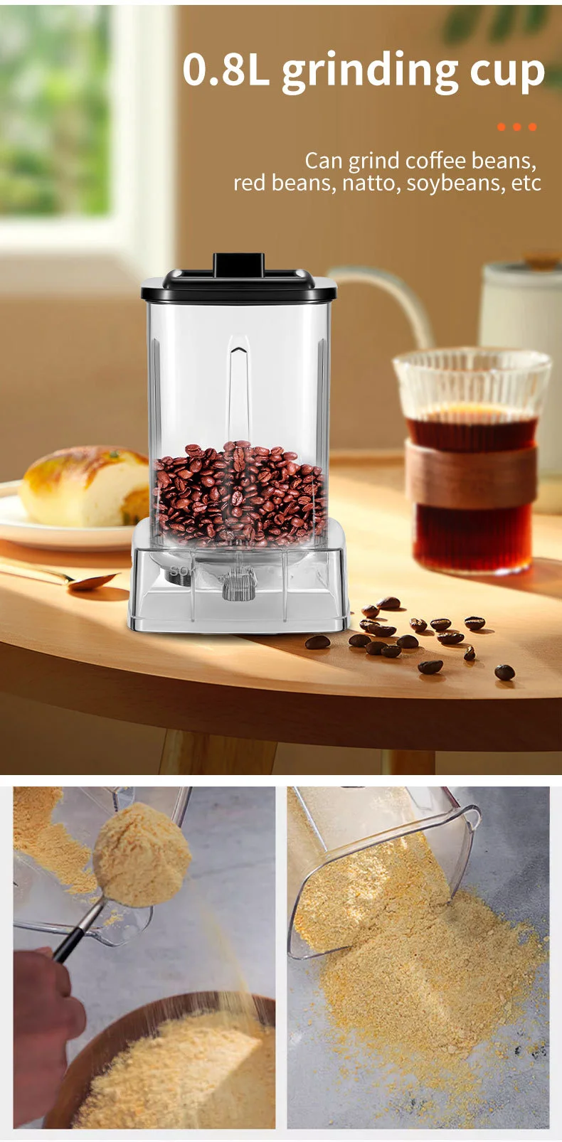 Многофункциональный кухонный комбайн для Sokany 3L большой емкости Блендер