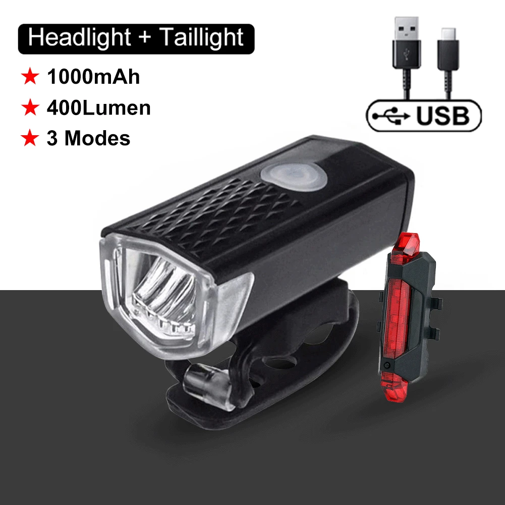 Перезаряжаемые передние фонари для велосипеда и задние фары горного шоссейного