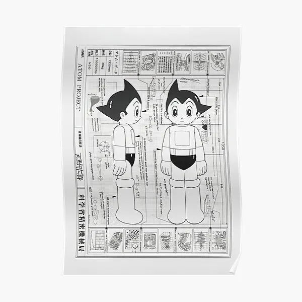 Астро мальчик схема Плакат Картина Декор роспись домашнее искусство винтажное